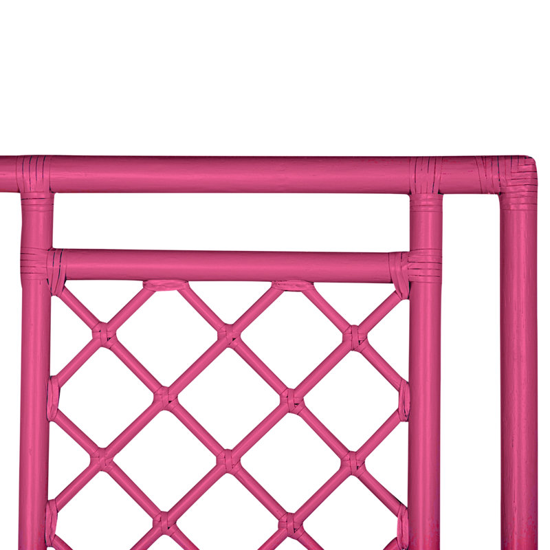 X And Diamond Open-Frame Headboard, Hot Pink, Queen