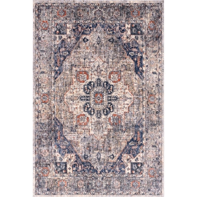Saffron Traditional Medallion Area Rug