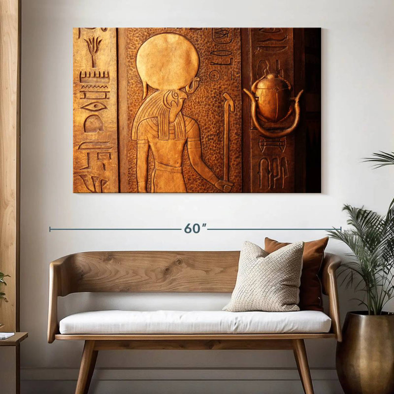 Leisha Decoding Hieroglyphs, 34" H x 51" W