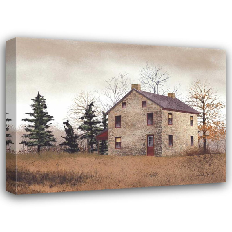 Old Stone House Gallery Wrapped Canvas Art Print