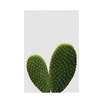 Heart Cactus by Orara Studio - Wrapped Canvas Painting