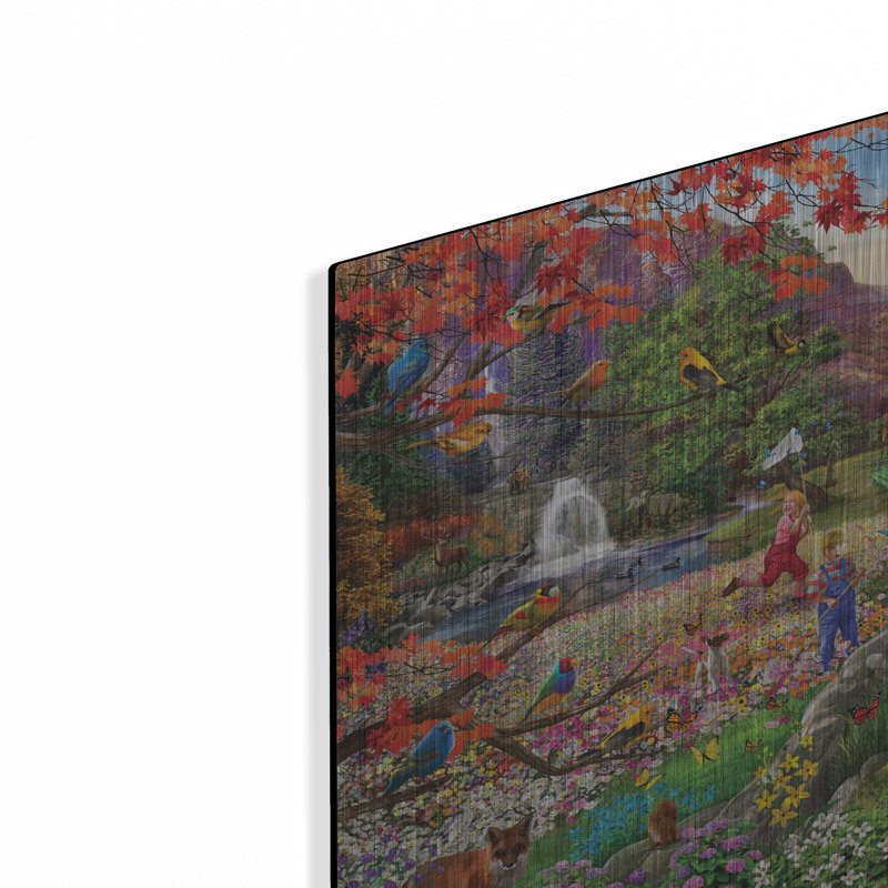 «Wildflower Mountain» par Bigelow, illustrations en métal, H 12 po x l 16 po
