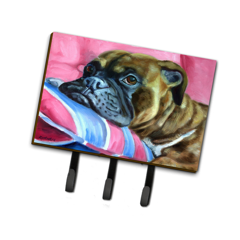 Porte-clés mural avec porte-clés Fawn Boxer
