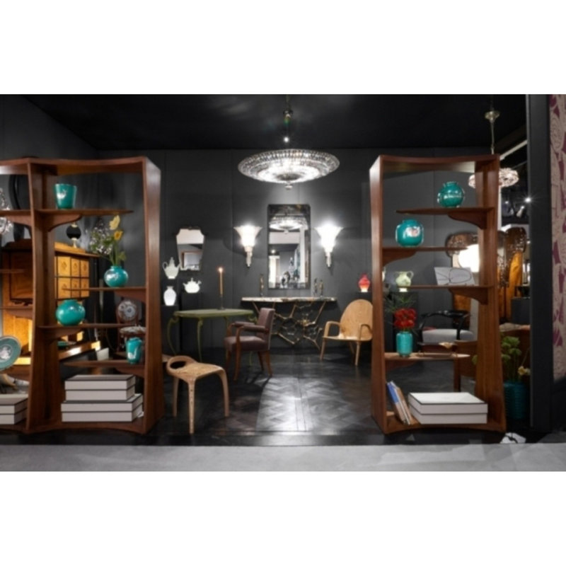 Lustre tambour 12 lumières Jayvionna, Laiton vieilli, H 24 po x l 58 po x P 58 po, Transparent