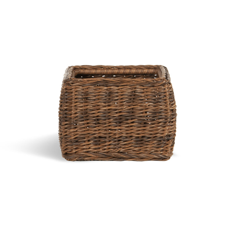 Hand Woven Decorative Basket, 10.5" H x 17" W x 17" D