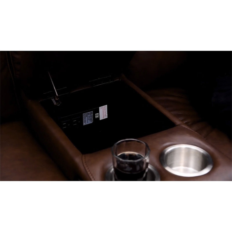 Vienna Power Headrest Zero Gravity Reclining Loveseat With Console,Sofa couch with solid wood frame