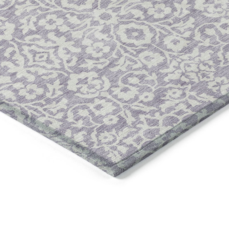Flatweave Floral Indoor / Outdoor Rug, Rectangle 1'8" x 2'6"