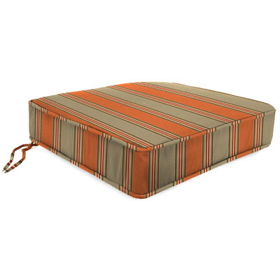Sunbrella 23" x 22" Outdoor Deep Seat Cushion Set with Ties and Welt