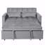 Canapé-lit convertible 3-en-1: canapé-lit, dossier inclinable, coussins, causeuse double-324139638