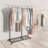 45.2'' W Adjustable  Metal Clothing Rack With Wheels