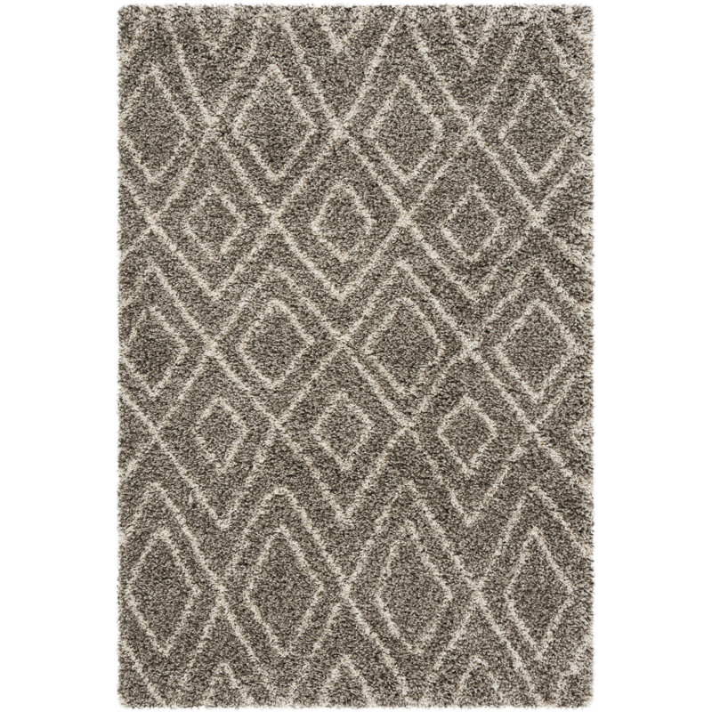 Adessa Shag Performance Geometric Rug, Rectangle 2' x 3'