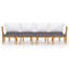 Chaise longue avec coussins 4 pièces Damita-918058781