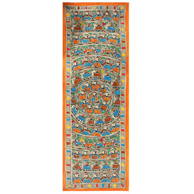 Mandala Art | Madhubani Painting | Natural Colors On Handmade Paper