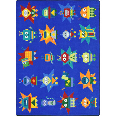 Kid Essentials Robot Invasion Area Rug