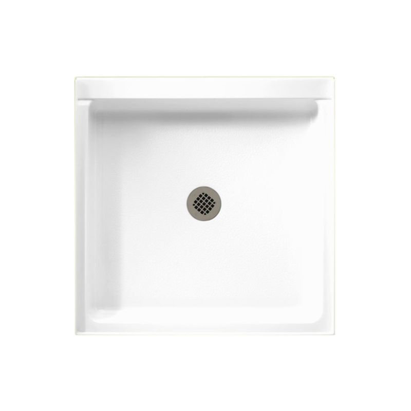 36'' W 42'' D Rectangular Single Shower Base, White