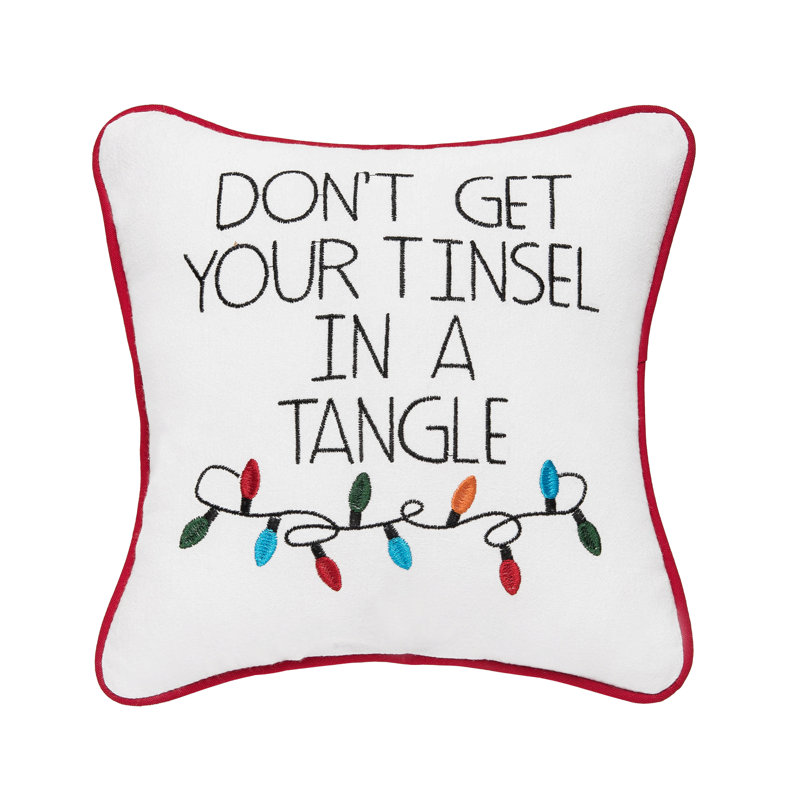 Tinsel In A Tangle Pillow