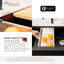 Évier de cuisine encastré à tablier simple en granite noir 30 po-81172338