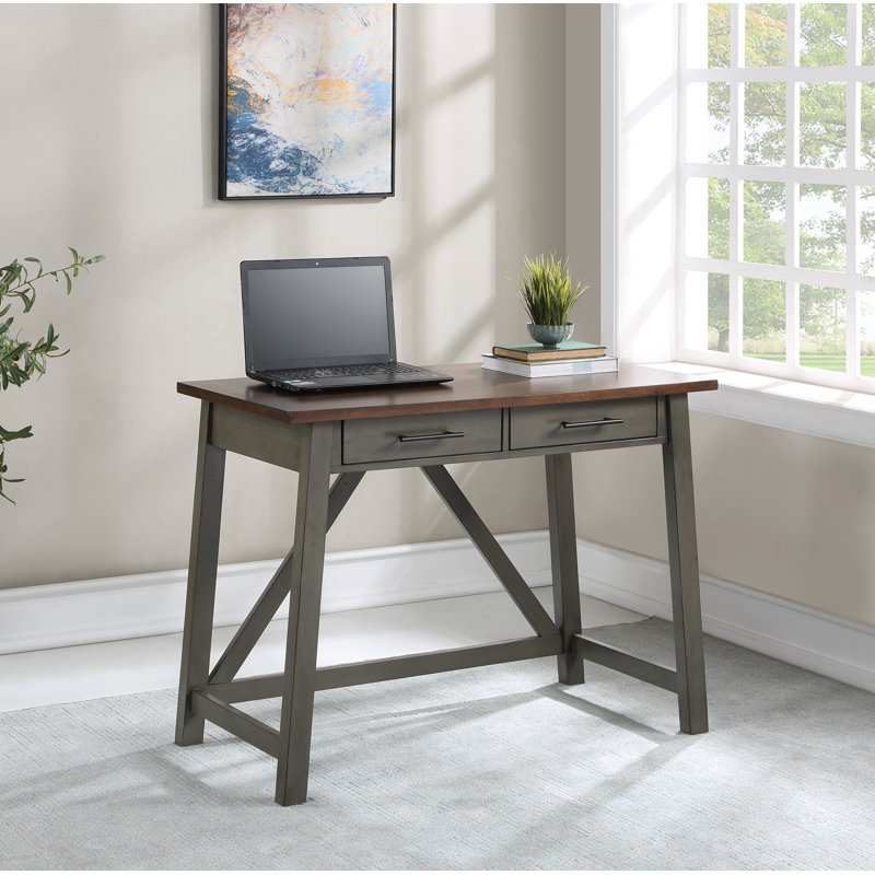 Bureau Emrecan, Brun foncé / gris