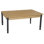 Solid Wood Adjustable Rectangle 4 Students Activity Table