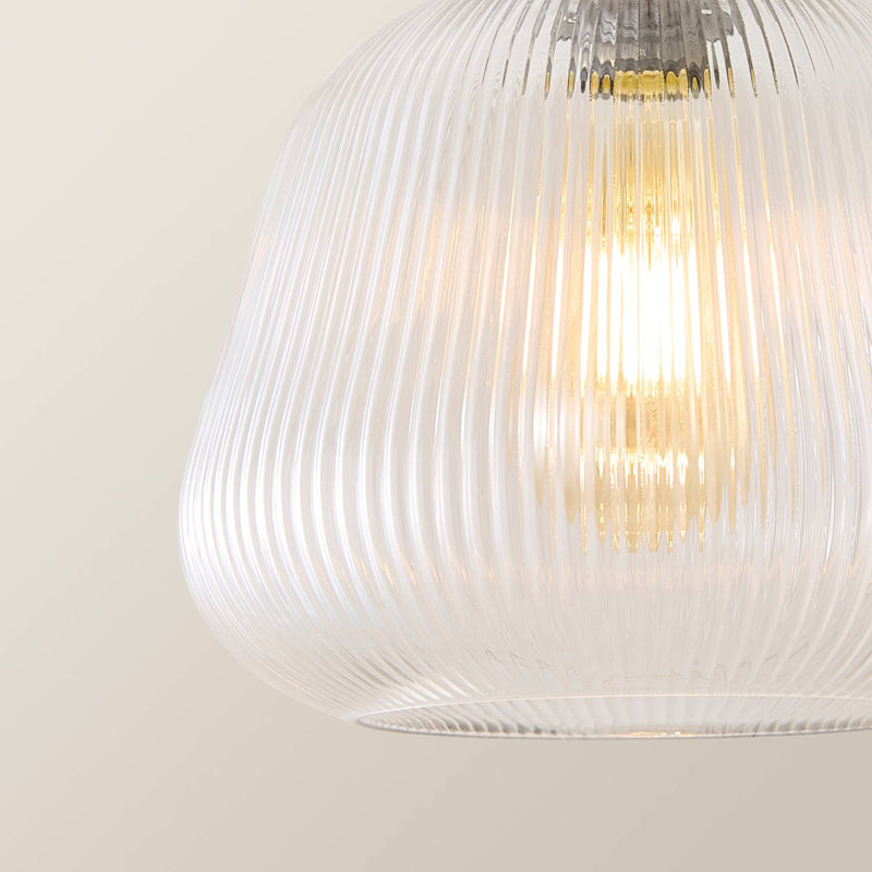 1 - Light Pendant, Brushed Brass