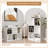 White Bookshelf 6-cube Storage Organizer Open Bookcase,toy & Display Storage Organizer Shelf For Home And Office,11in Cube (1ps)-237078434