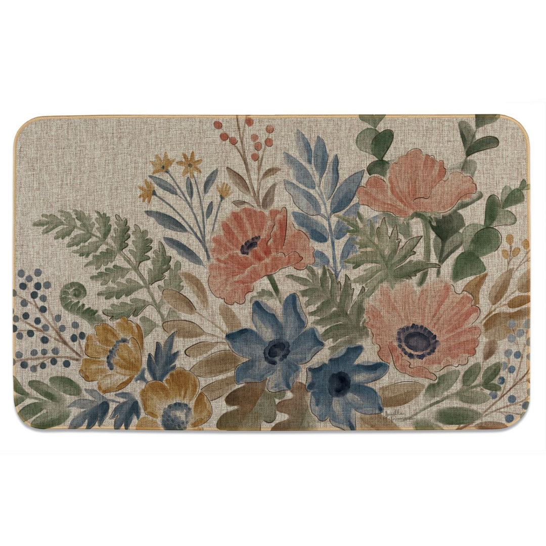 Botanical Blends Linen Look Indoor/Outdoor Floor Mat CounterArt
