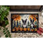 Tapis de porte intérieur antidérapant Nuel Boston Terrier Spooky 36 po x 24 po