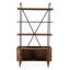 Halden Tall Bookshelf In Pecan Brown