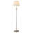 Beige and Brushed Nickel 3-Piece Lamp Set