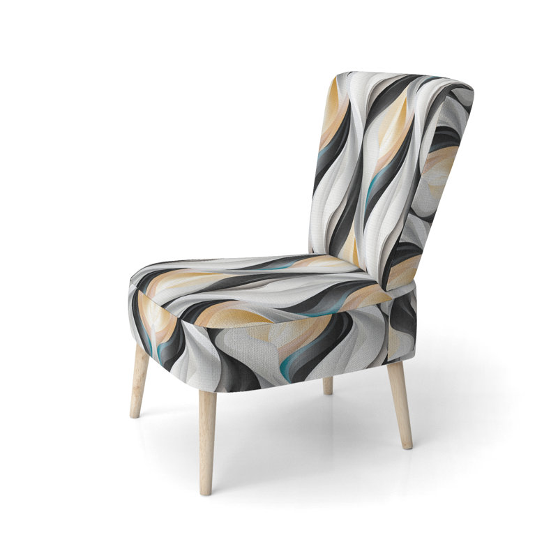Monicolore Reflections III - Chaise d'appoint rembourrée moderne et contemporaine