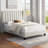 Upholstered Bed Frame with Channel Tufted Headboard-77082585-77082584