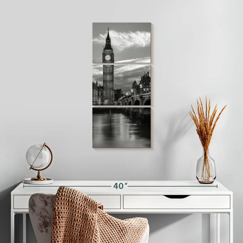 Evening At Westminster Bridge, 27" H x 12" W