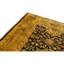 Tapis noir / or / vert noué à la main de conception unique 8 pi 10 po x 12 pi 1 po