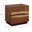 Table de chevet 2 tiroirs Yang