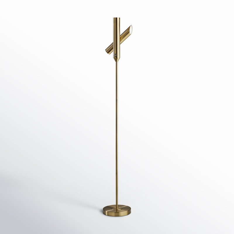 Jivana 68'' LED Floor Lamp, Antique Brass