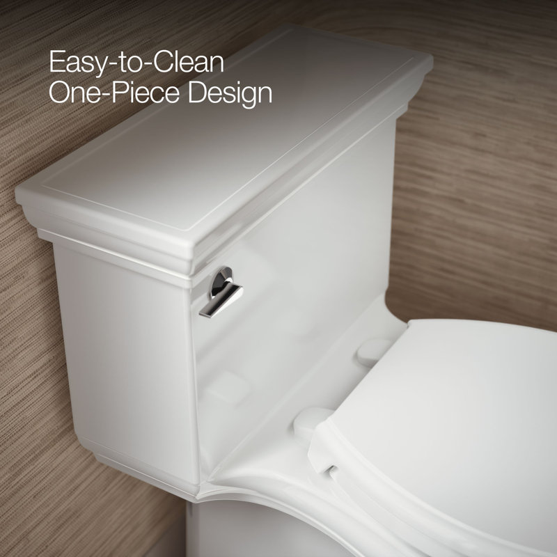 Memoirs Stately Comfort Height 1.28 gpf One-piece Compact Elongated Toilet, White