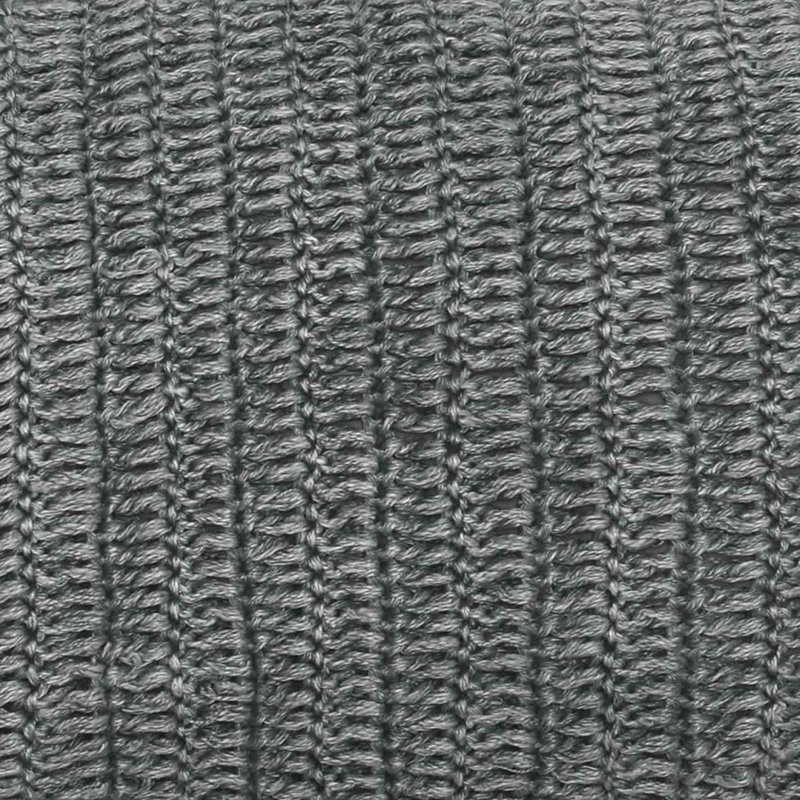 Nakeya Knitted Linen Throw Pillow, Gray, 14" x 26", Rectangle