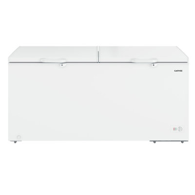 Convertible Chest Freezer 25 Cu. Ft, Deep Freezer with 2 Baskets & 6 Casters, Garage Ready with Lock, R600a