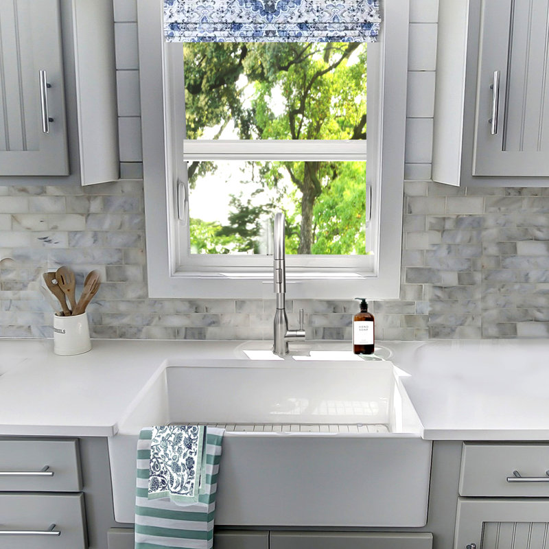 Cape 30.25'' L Single Basin Kitchen Sink