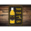 Plaque en aluminium Take Your Top Off-58619506