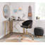 Task Chair In Gold Metal And  Velvet-1817234122