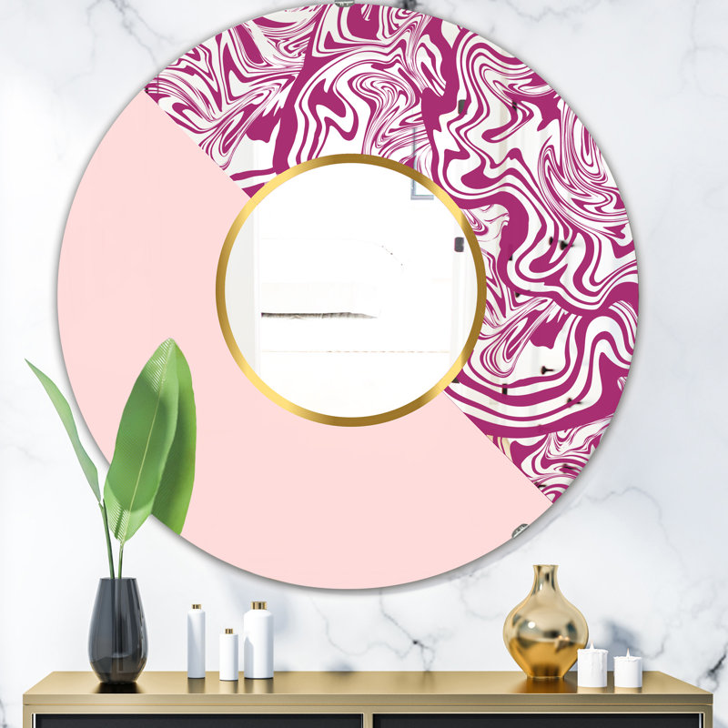 Miroir mural Marble Marble 1 Mid-Century, H 23,6 po x l 23,6 po