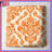Orange Damask Pattern Quilted Bedspread All Sizes-130505021