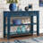 Kinzee Mid-Century Console Table with 2 Drawers & Shelves - 42" Solid Wood & MDF Buffet Sideboard for Living Room, Entryway, or Dining Room-1402027030