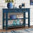 Mid-Century 42 Inch Solid Wood Console Sofa Table With 2 Drawers And 2 Storage Shelves For Living Room, Entryway, And Hallway | Gift Idea