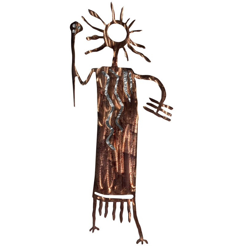 Art mural Meyerdirk Petroglyph Ted Southwest Steel - argent, Argent