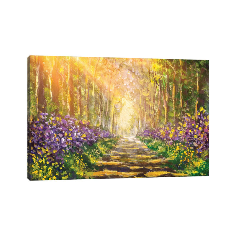 Forest Landscape 1 Piece Wrapped Canvas Painting, 20.32 cm H x 30.48 cm W