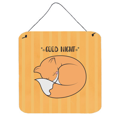 Décoration murale fox good good night