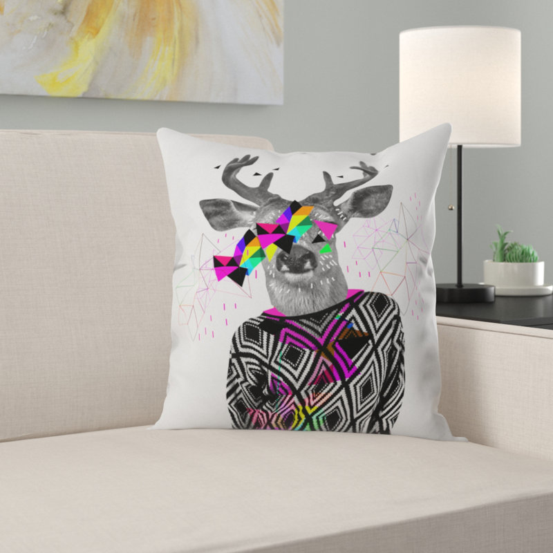 Kris Tate Wwww Throw Pillow, 16" x 16"