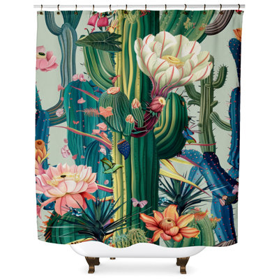 Mikha Floral Shower Curtain